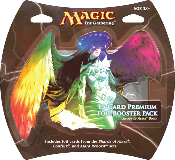 Premium Foil Booster del bloque Shards of Alara: sobre de 15 cartas foil de 2010